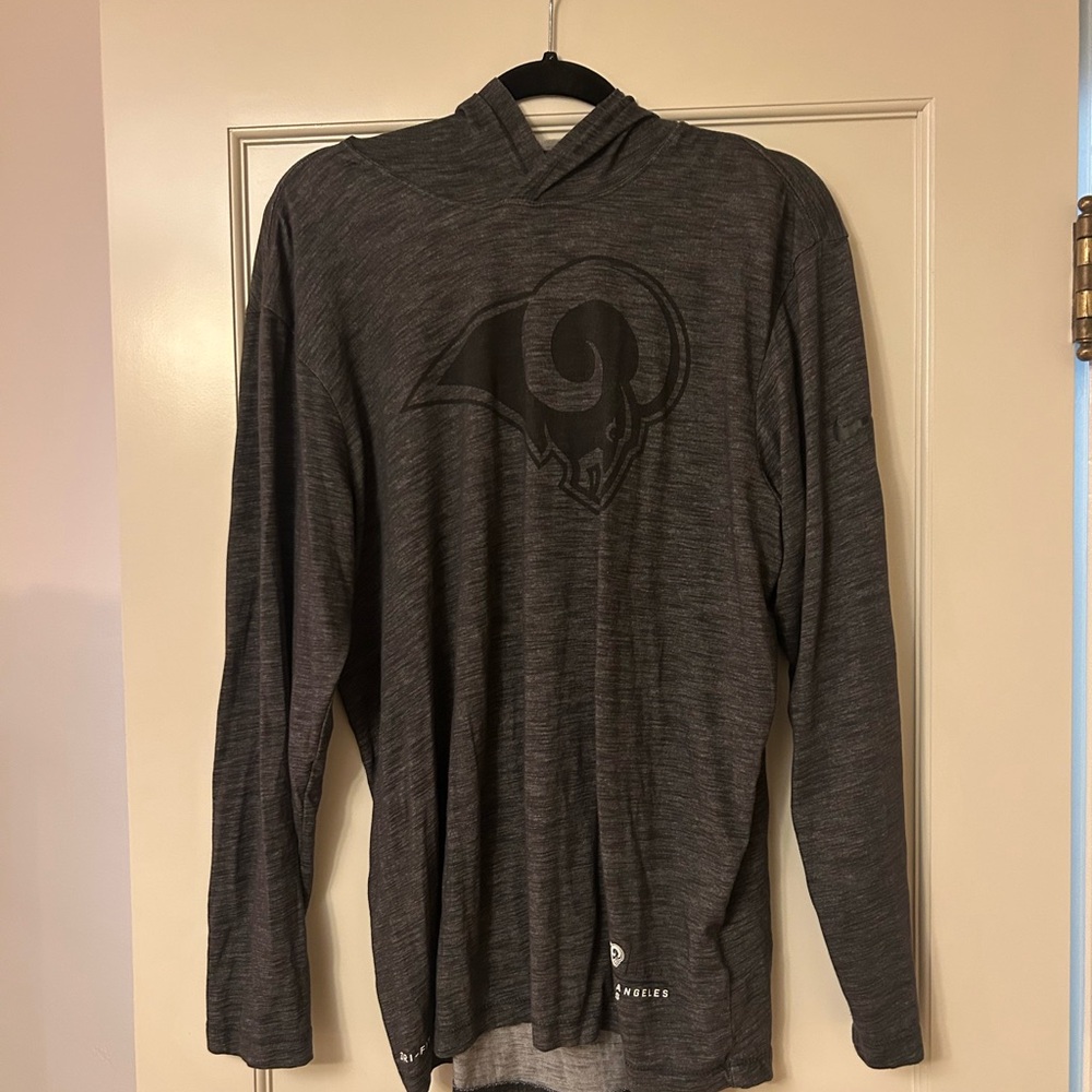Men's Gray Nike Los Angeles Rams Hoodie